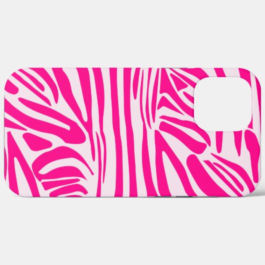 Rosa Zebra Case-Mate iPhone Hülle (Rückseite (Horizontal))