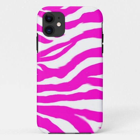 Rosa Zebra Case-Mate iPhone Hülle (Rückseite)