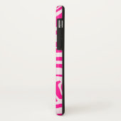 Rosa Zebra Case-Mate iPhone Hülle (Hinten/Links)