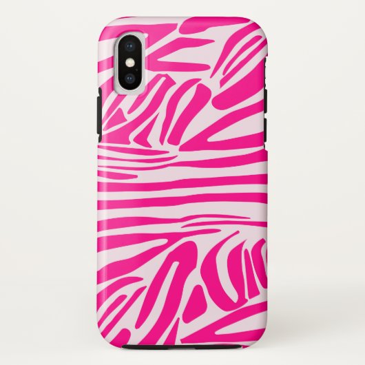 Rosa Zebra Case-Mate iPhone Hülle (Rückseite)