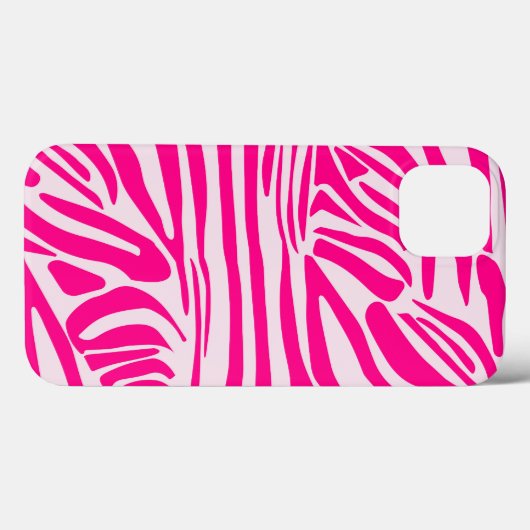 Rosa Zebra Case-Mate iPhone Hülle (Rückseite (Horizontal))