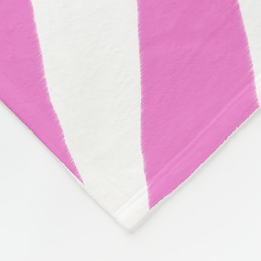 Rosa Zebra-Druck-Fleece-Decke Fleecedecke (Ecke)
