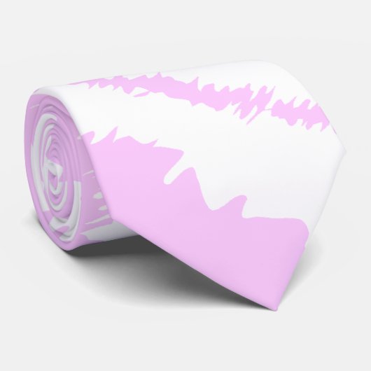 Rosa Zebra-Druck, Tiermuster Krawatte (Gerollt)