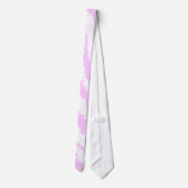 Rosa Zebra-Druck, Tiermuster Krawatte (Rückseite)