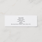 Rosa Zebra-Druck, Tiermuster Mini Visitenkarte (Rückseite)