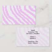 Rosa Zebra-Druck, Tiermuster Visitenkarte (Vorne/Hinten)