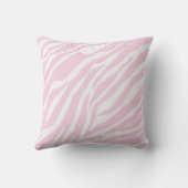 Rosa Zebra-Druck-Wurfs-Kissen Kissen (Rückseite)