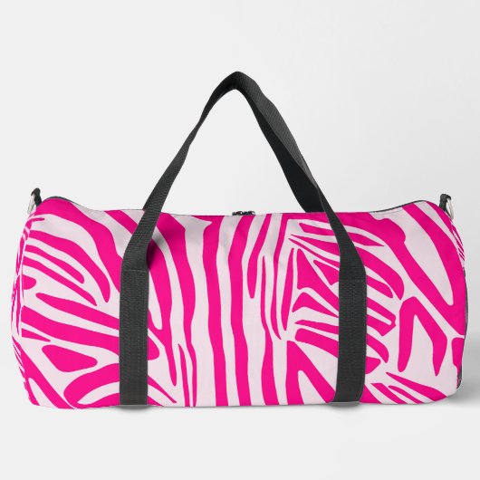Rosa Zebra Duffle Bag (Vorderseite)