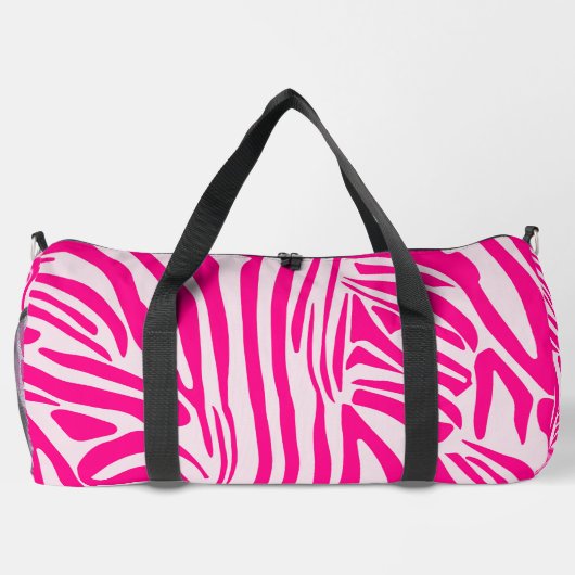 Rosa Zebra Duffle Bag (Rückseite)