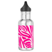 Rosa Zebra Edelstahlflasche (Links)