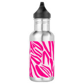 Rosa Zebra Edelstahlflasche (Rechts)