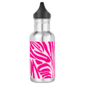 Rosa Zebra Edelstahlflasche (Links)