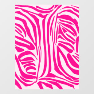 Rosa Zebra Fensteraufkleber