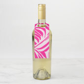 Rosa Zebra Flaschenanhänger (Auf Flasche)