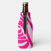Rosa Zebra Flaschenkühler (Flasche Rückseite)