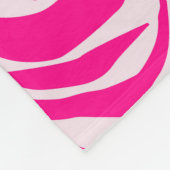 Rosa Zebra Fleecedecke (Ecke)