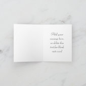 Rosa Zebra-Foto danken Ihnen Karten (Innenseite)