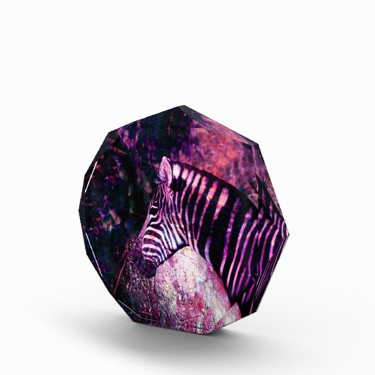 Rosa Zebra Fotoblock (Rechts)