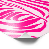 Rosa Zebra Fotodruck (Ecke)