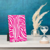 Rosa Zebra Fotoplatte (Seite)