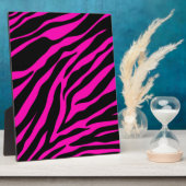 Rosa Zebra Fotoplatte (Seite)