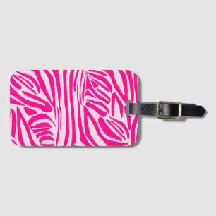Rosa Zebra Gepäckanhänger
