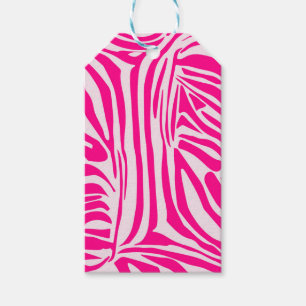 Rosa Zebra Geschenkanhänger