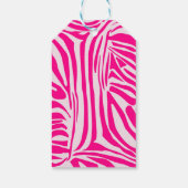 Rosa Zebra Geschenkanhänger (Rückseite)