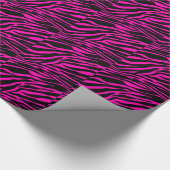 Rosa Zebra Geschenkpapier (Ecke)