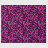Rosa Zebra Geschenkpapier (Flach)