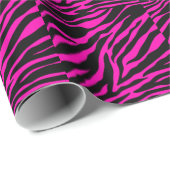 Rosa Zebra Geschenkpapier (Rolleneckpunkt)