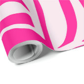 Rosa Zebra Geschenkpapier (Rolleneckpunkt)