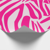 Rosa Zebra Geschenkpapier (Ecke)