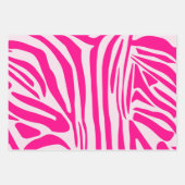 Rosa Zebra Geschenkpapier Set (Vorderseite 3)