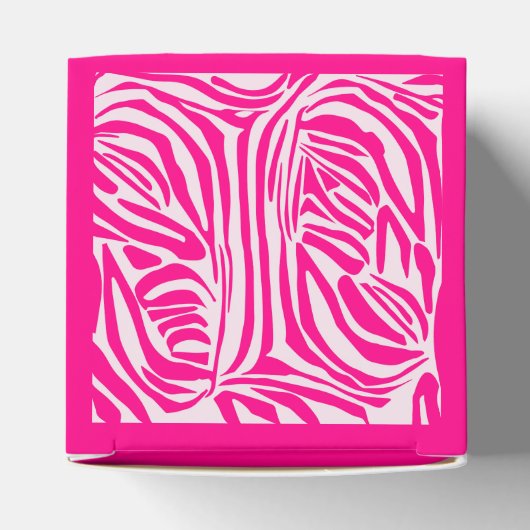 Rosa Zebra Geschenkschachtel (Oben)