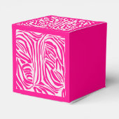 Rosa Zebra Geschenkschachtel (Rückseite)