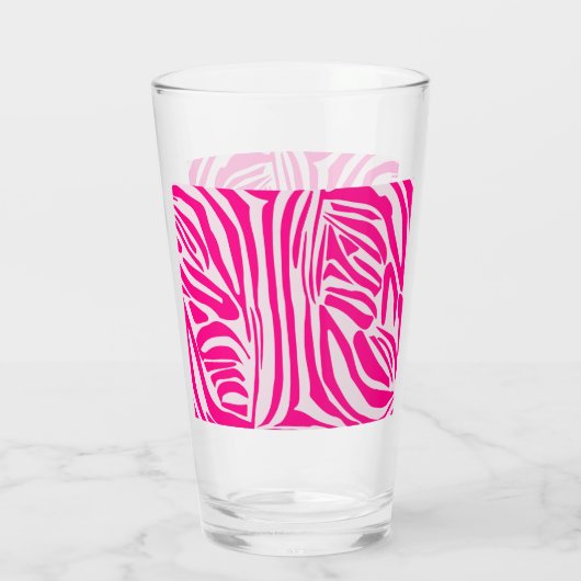 Rosa Zebra Glas (Rückseite)