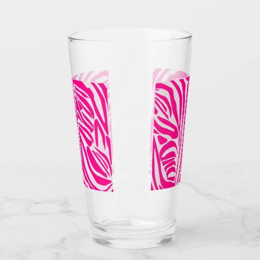 Rosa Zebra Glas (Links)