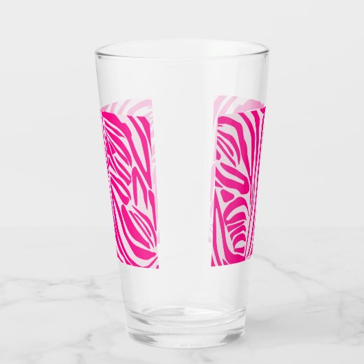 Rosa Zebra Glas (Rechts)