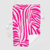 Rosa Zebra Golfhandtuch (Insitu)