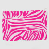 Rosa Zebra Golfhandtuch (Horizontal)