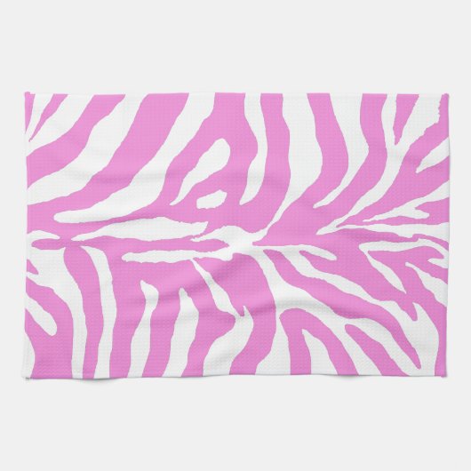 Rosa Zebra Handtuch (Horizontal)