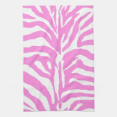 Rosa Zebra Handtuch (Vertikal)