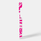 Rosa Zebra iPhone Hülle (Linke Seite)