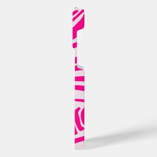 Rosa Zebra iPhone Hülle (Linke Seite)