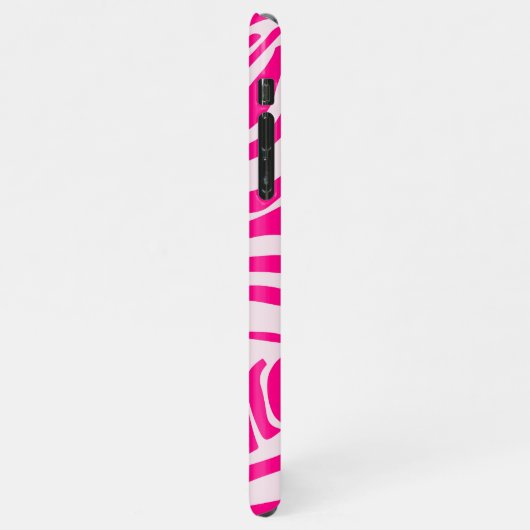 Rosa Zebra iPhone Hülle (Linke Seite)