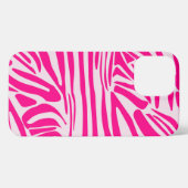 Rosa Zebra iPhone Hülle (Rückseite (Horizontal))