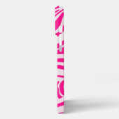 Rosa Zebra iPhone Hülle (Linke Seite)