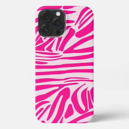 Rosa Zebra iPhone Hülle (Rückseite)