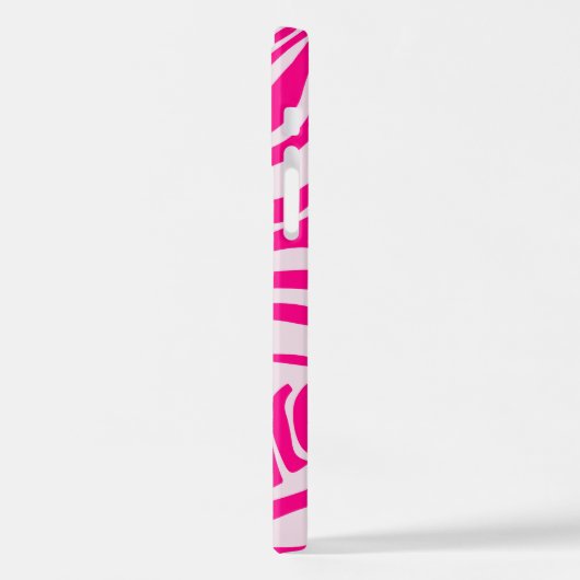 Rosa Zebra iPhone Hülle (Linke Seite)